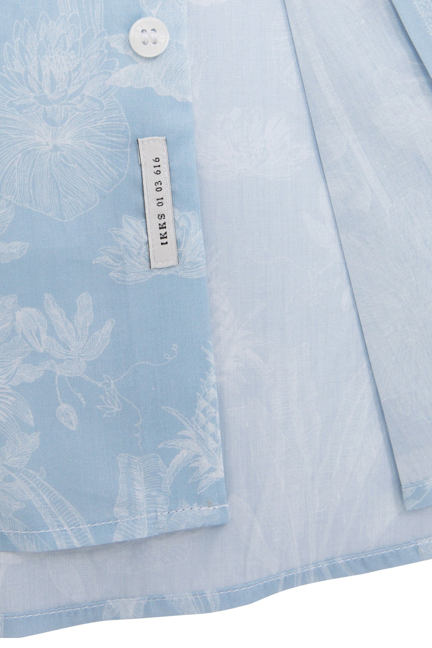 SKY TROPICAL MOTIF LIBERTY FABRIC SLIM SHIRT 6