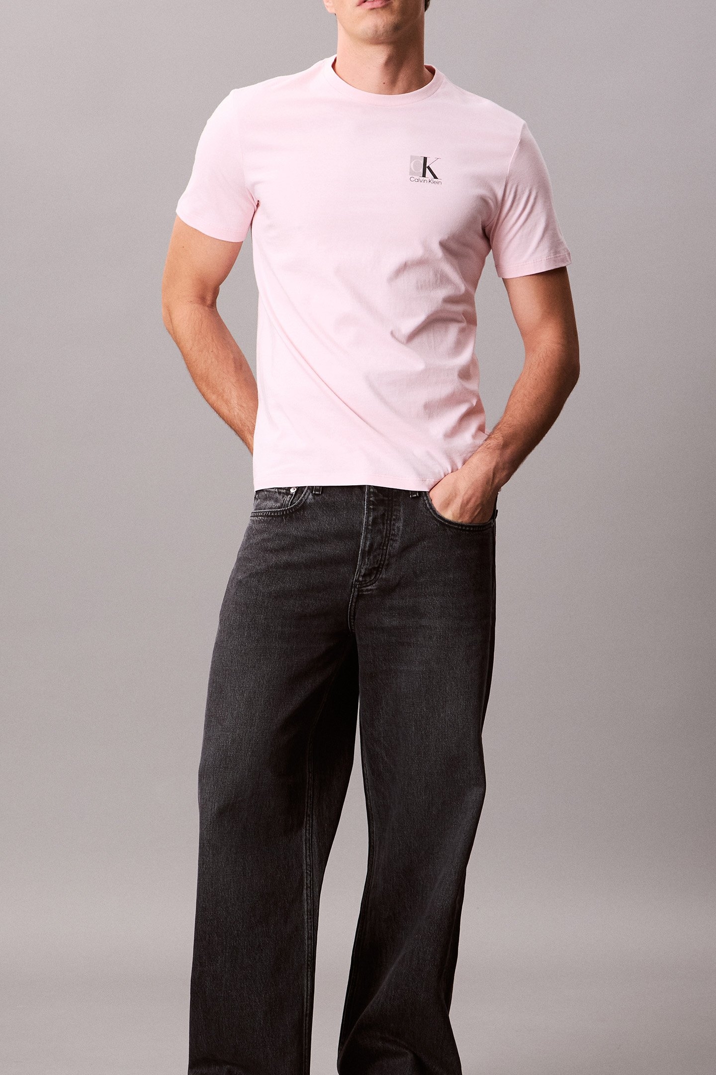 SS 30S EU SP CK ABSTRACT T-SHIRT ROSE SHADOW 1