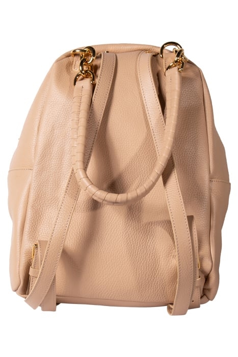 LEATHER BACKPACK IN BEIGE 3