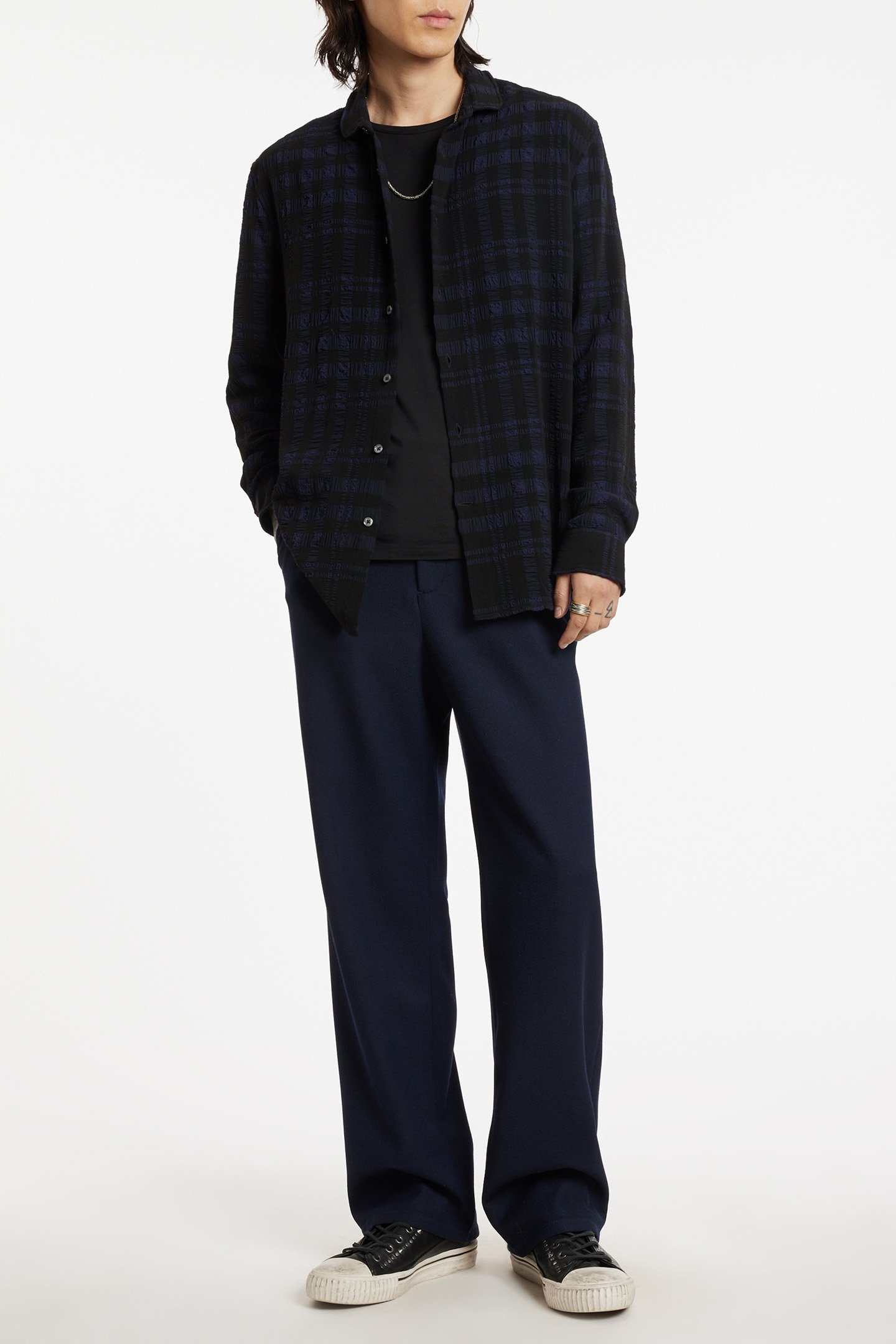 RELAX PANTS WITH WAIST BE NAVY 2