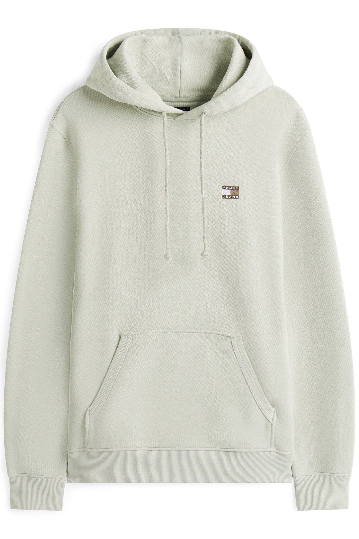 TJM REG BADGE RELAXED FIT HOODIE MISTY SAGE TONAL 4