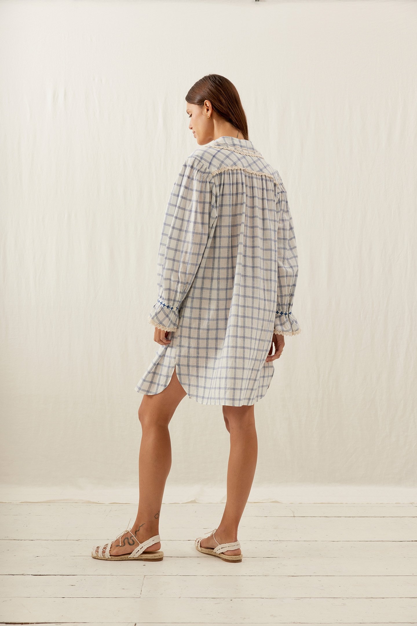 DRESS NILAN BLUE RIVER CHECKS 2