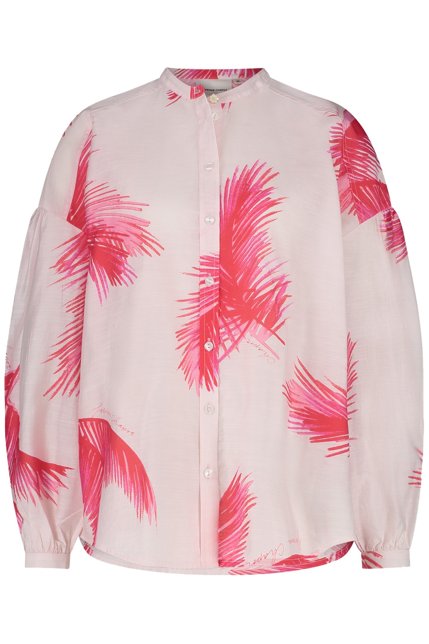 LEXI BLOUSE TOMATO/FLAMINGO PINK 4