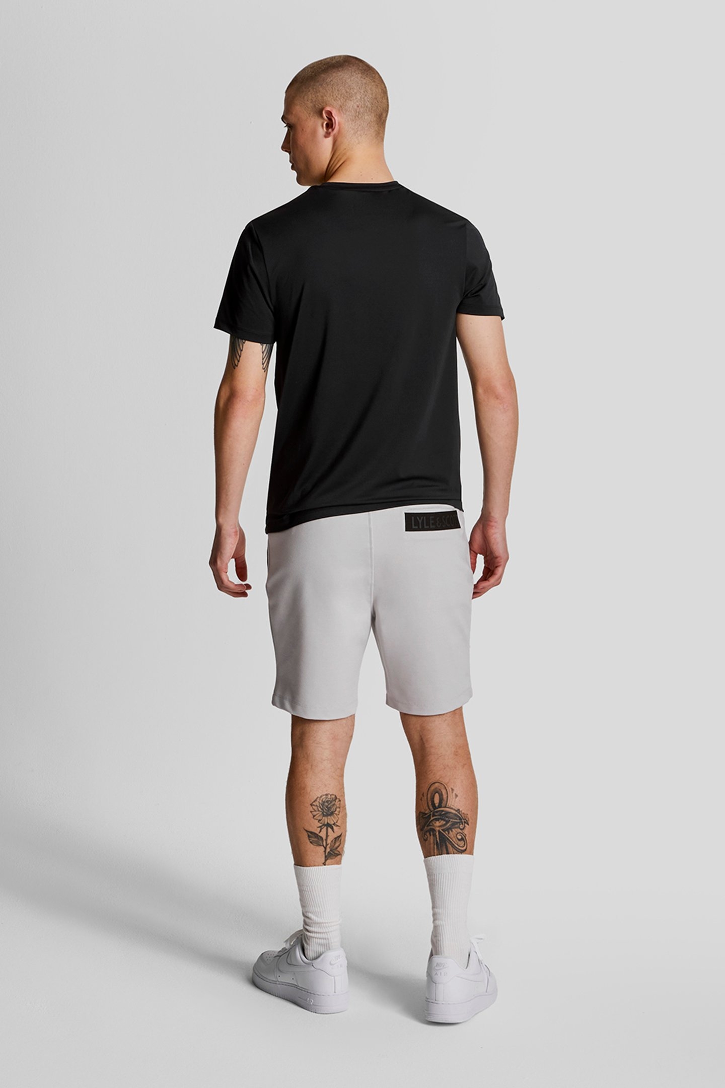 POCKET BRANDED SHORTS PEBBLE 2