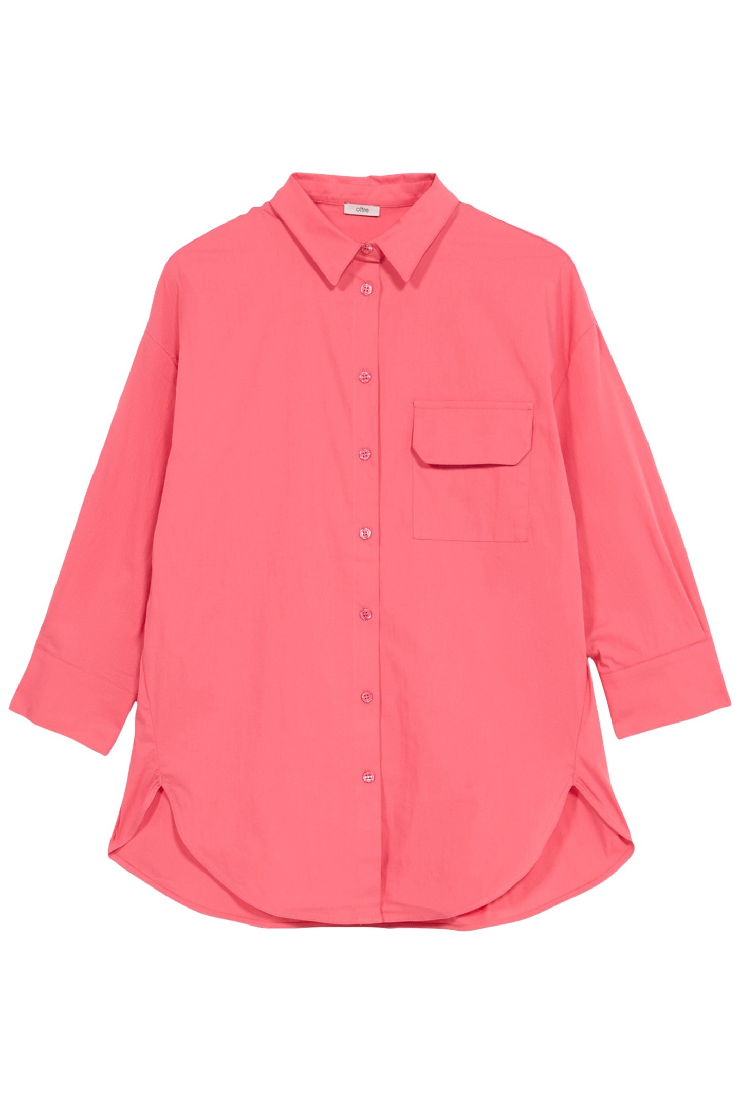 OVERSIZED POPLIN SHIRT RED 3