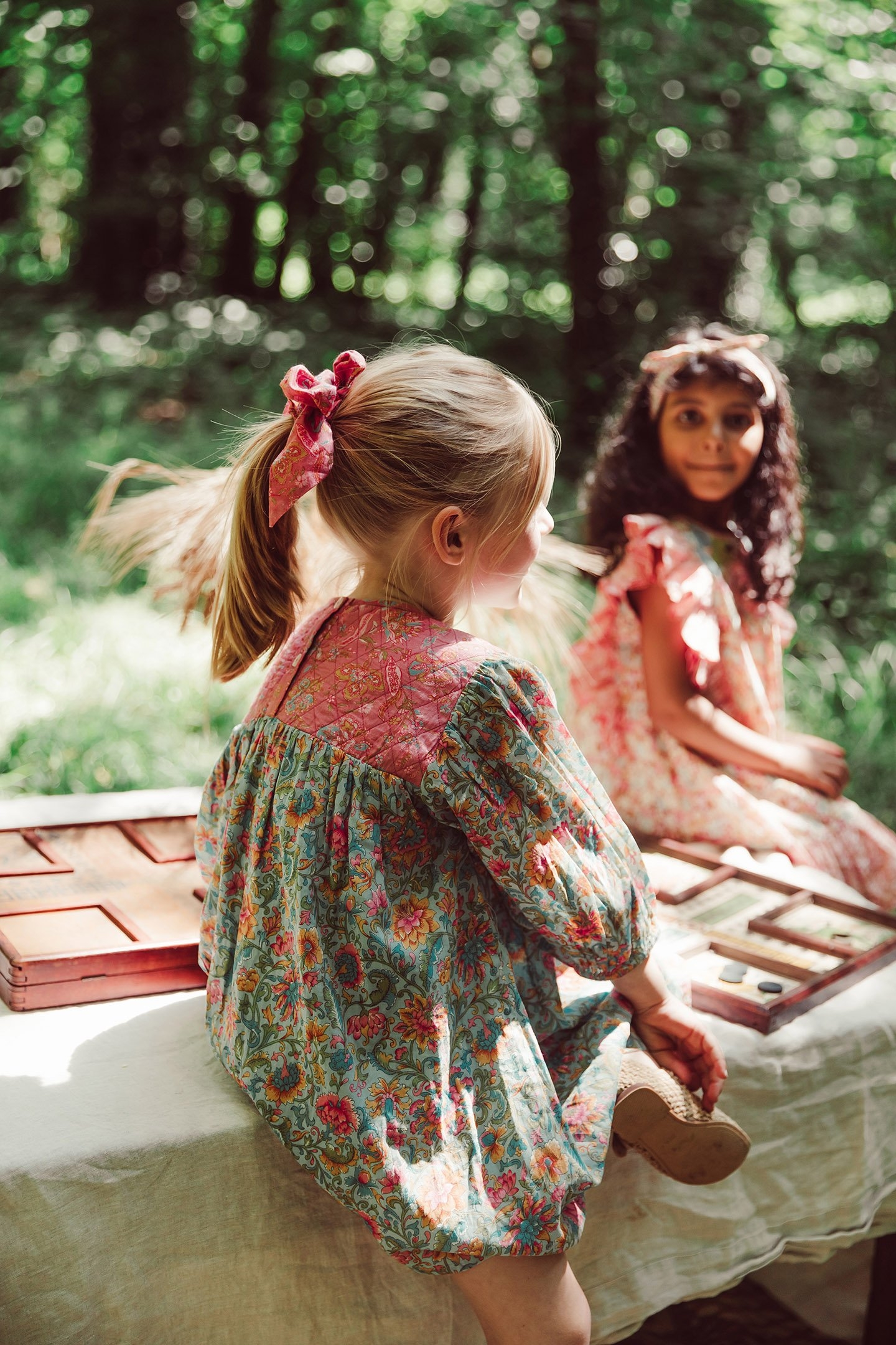 DRESS EUGENIE WATER R FLOWER-PINK 4