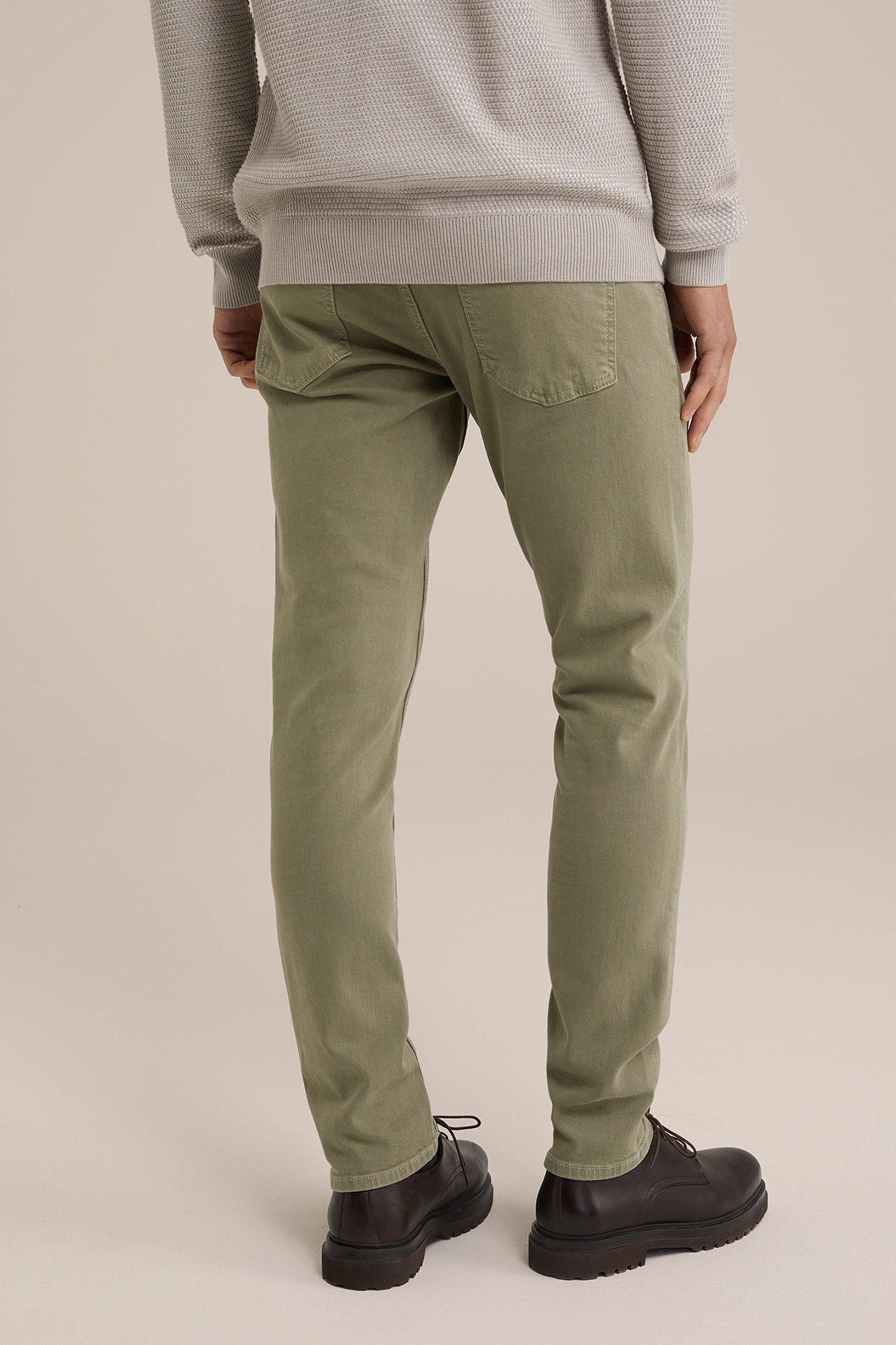 5-POCKET MID WAIST OLIVE GREEN 2