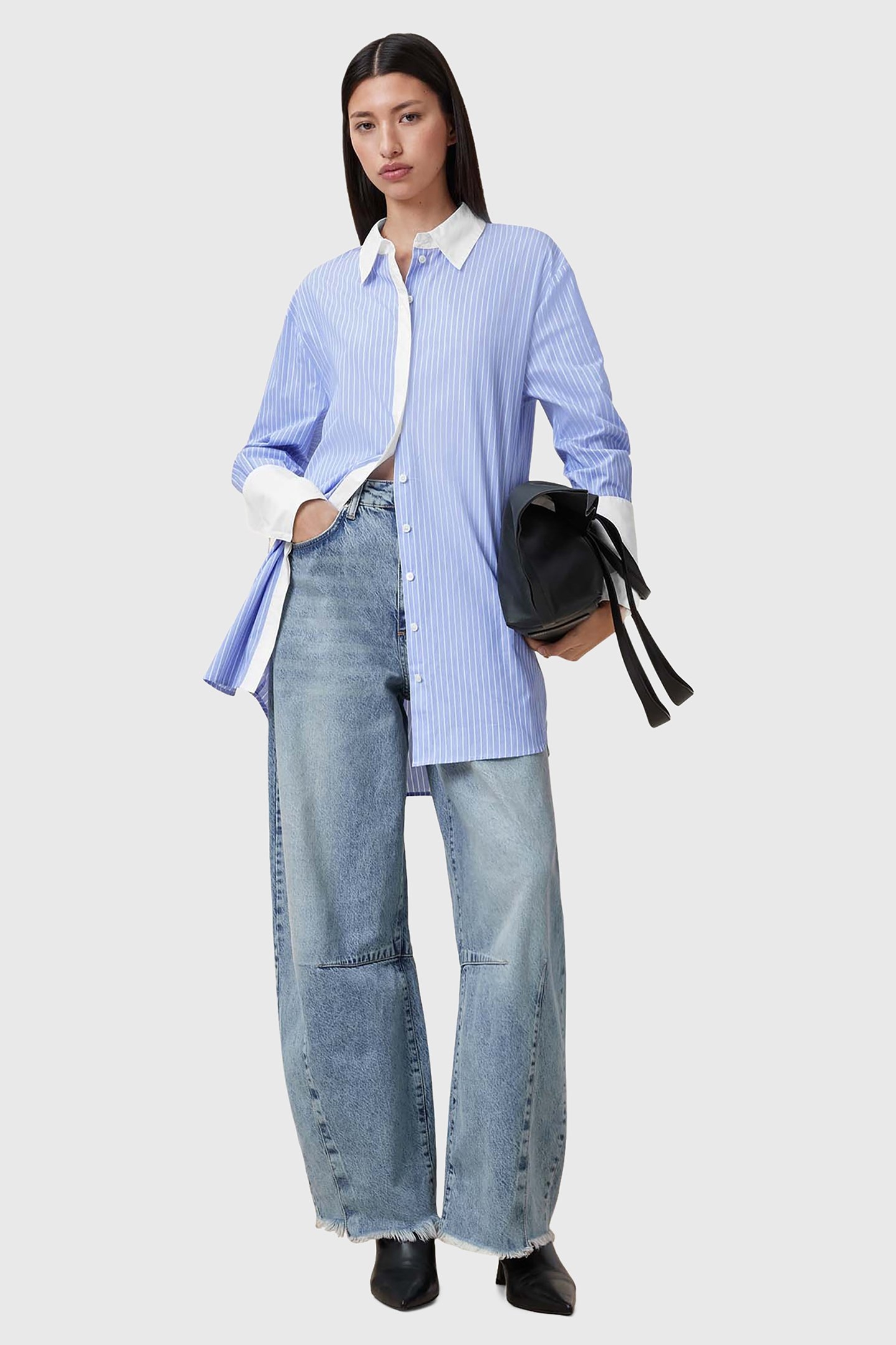 ALBER STRIPE DRESS BLUE/WHITE 5