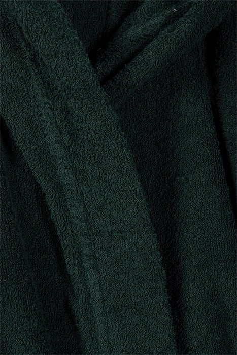 UNISEX HOODED BATHROBE FOREST GREEN 3