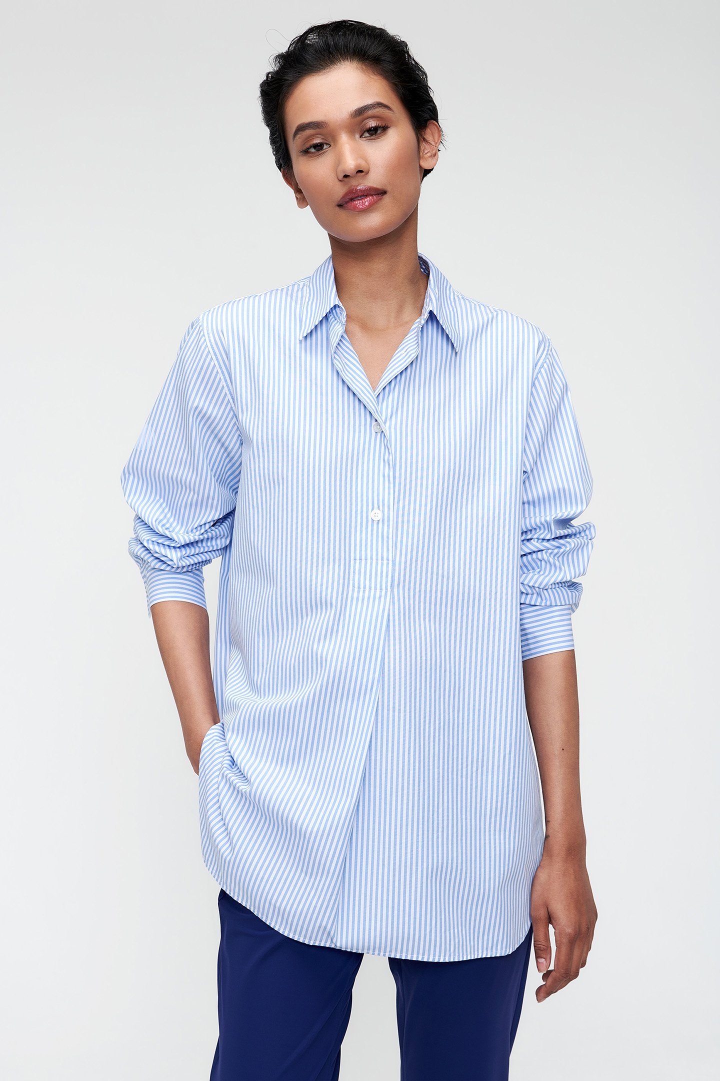 LONG POLO TOP AIR BLUE 1