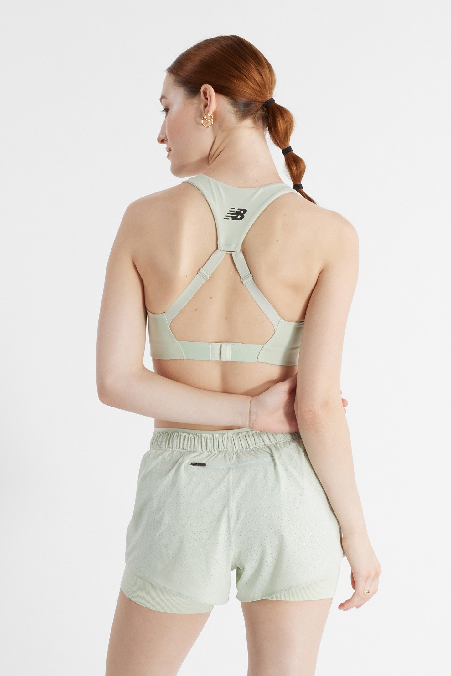NB POWER X SPORTS BRA IN SAGE GREEN 2