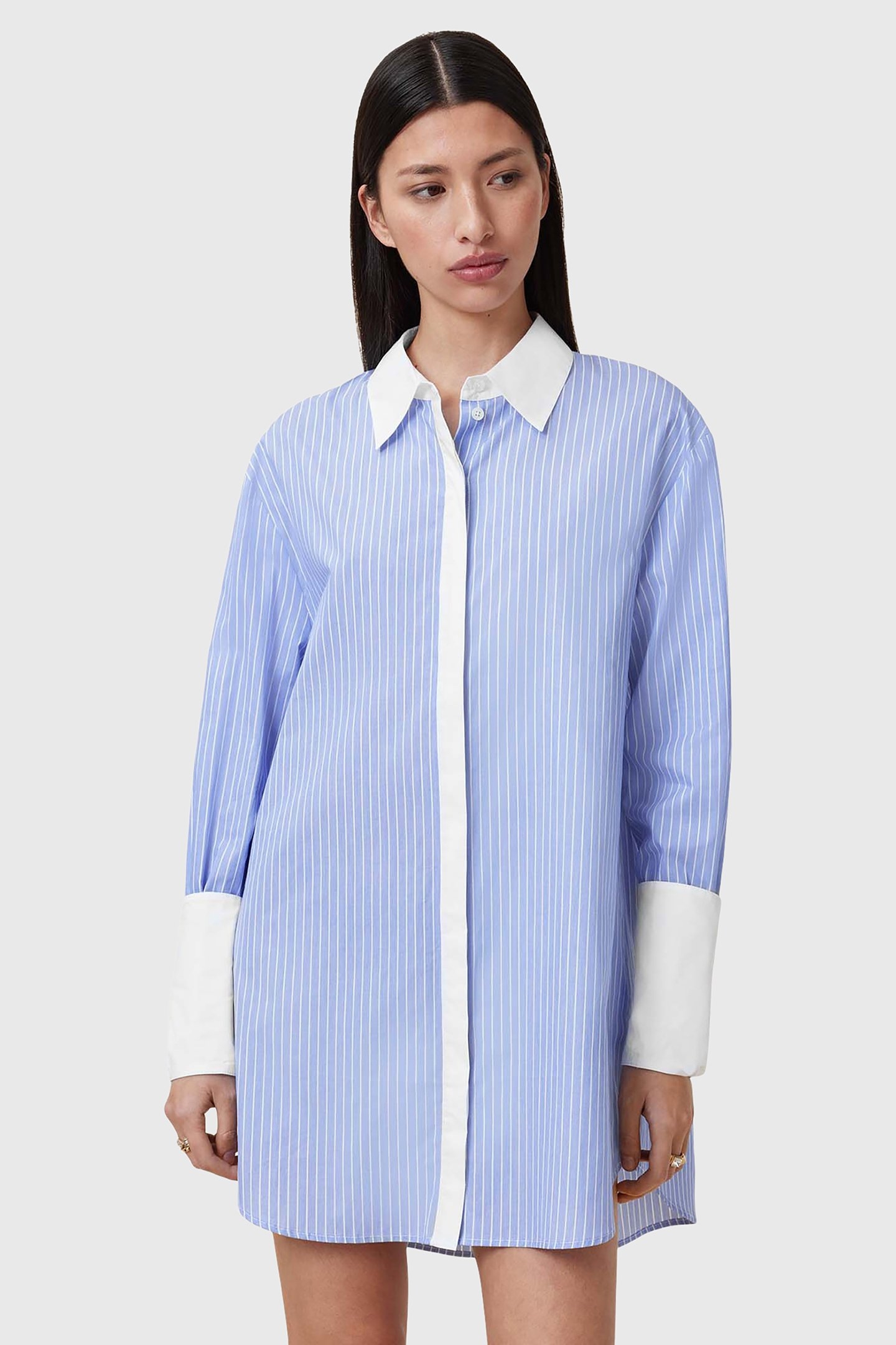ALBER STRIPE DRESS BLUE/WHITE 1