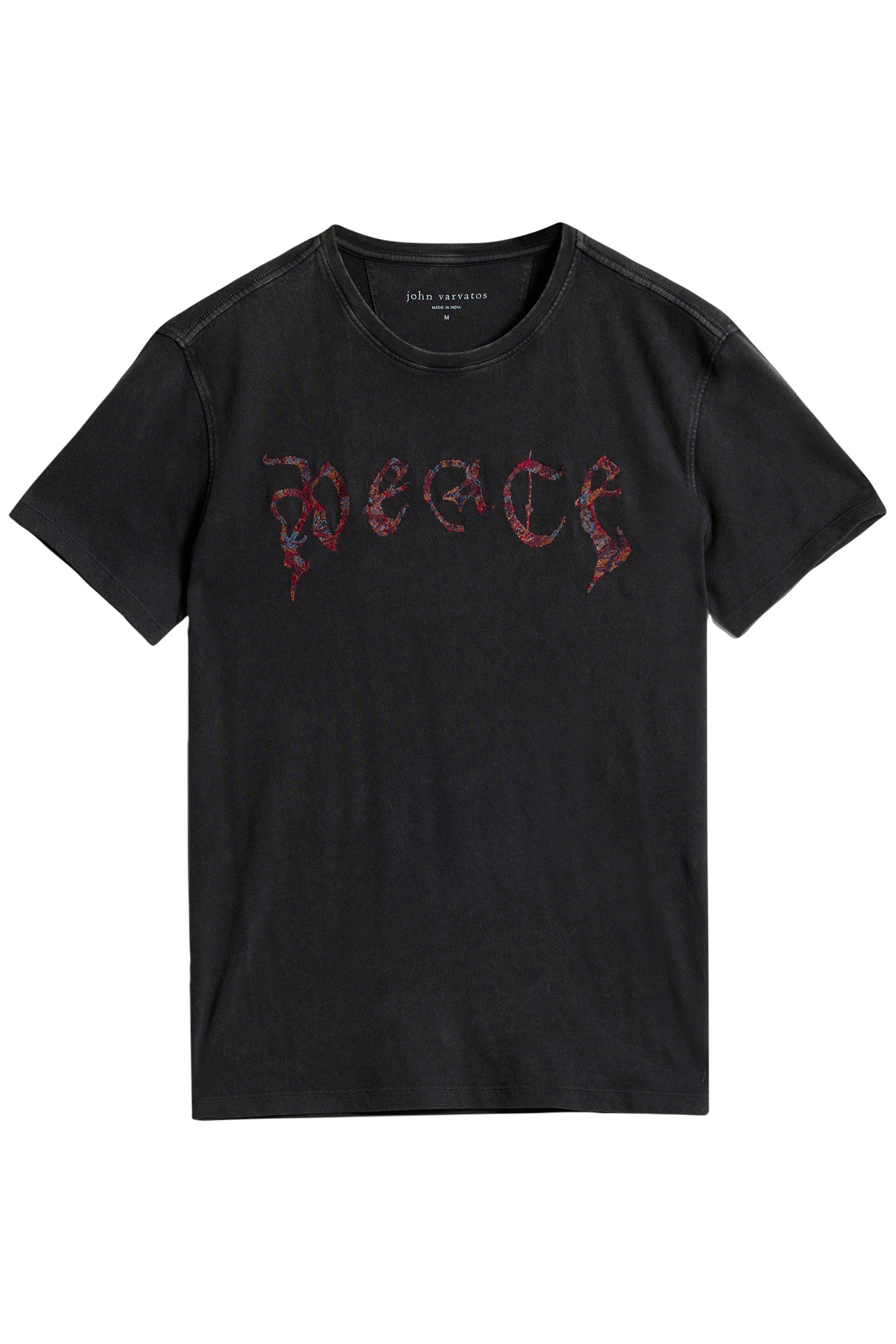 SS CREW TEE - PEACE CHARCOAL 2