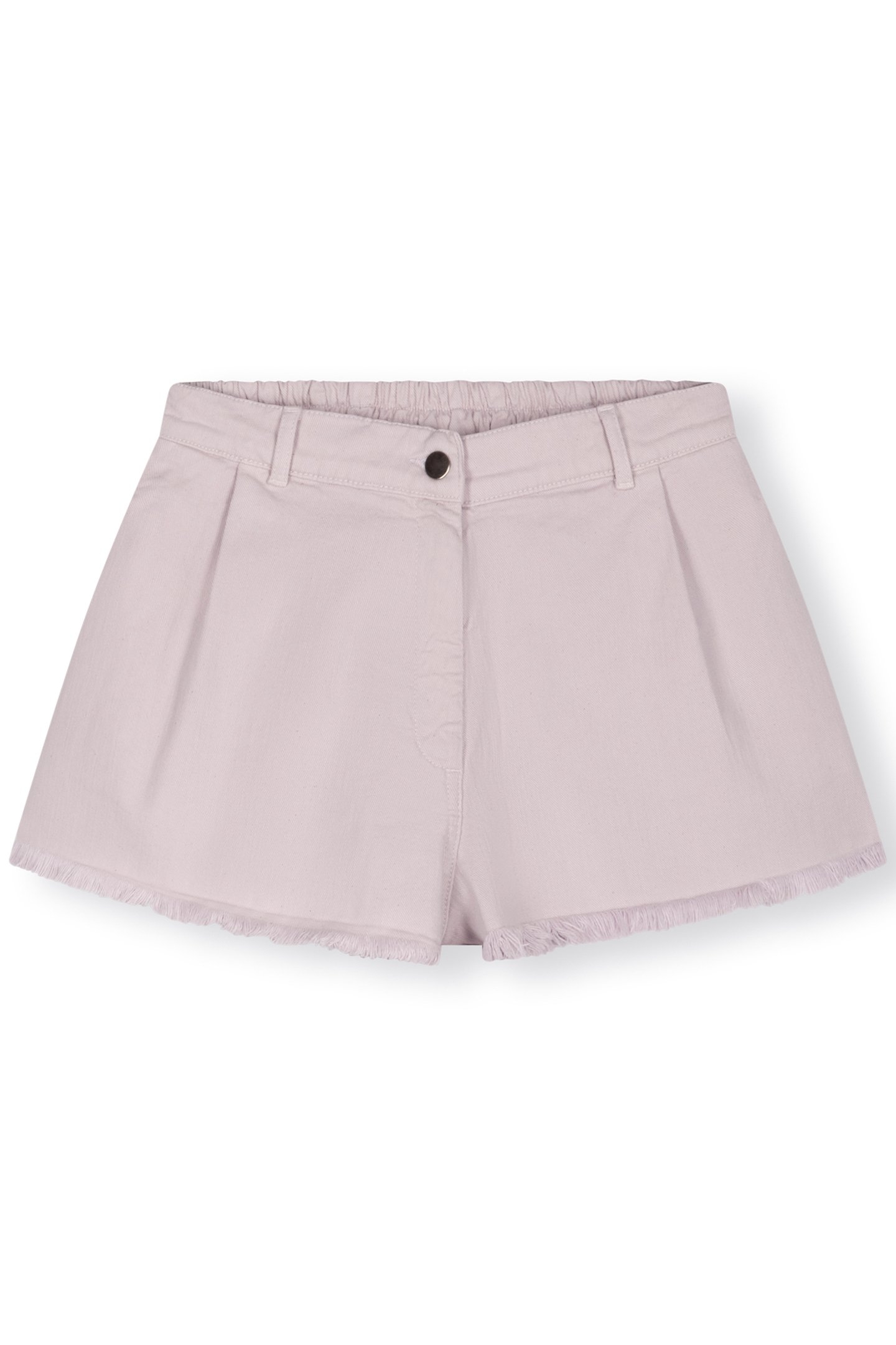 FRINGED SHORTS PALE LILAC 4