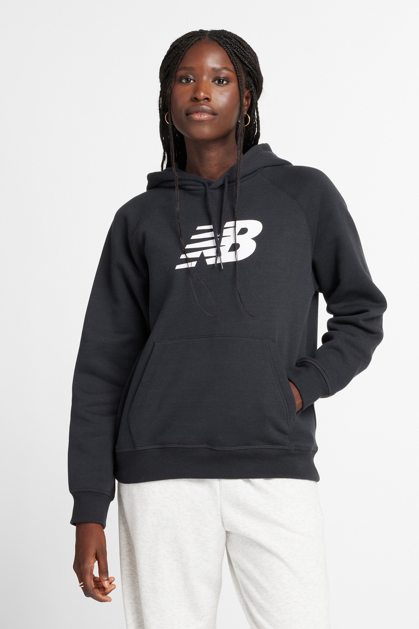 NB LOGO HOODIE IN BLACK 1