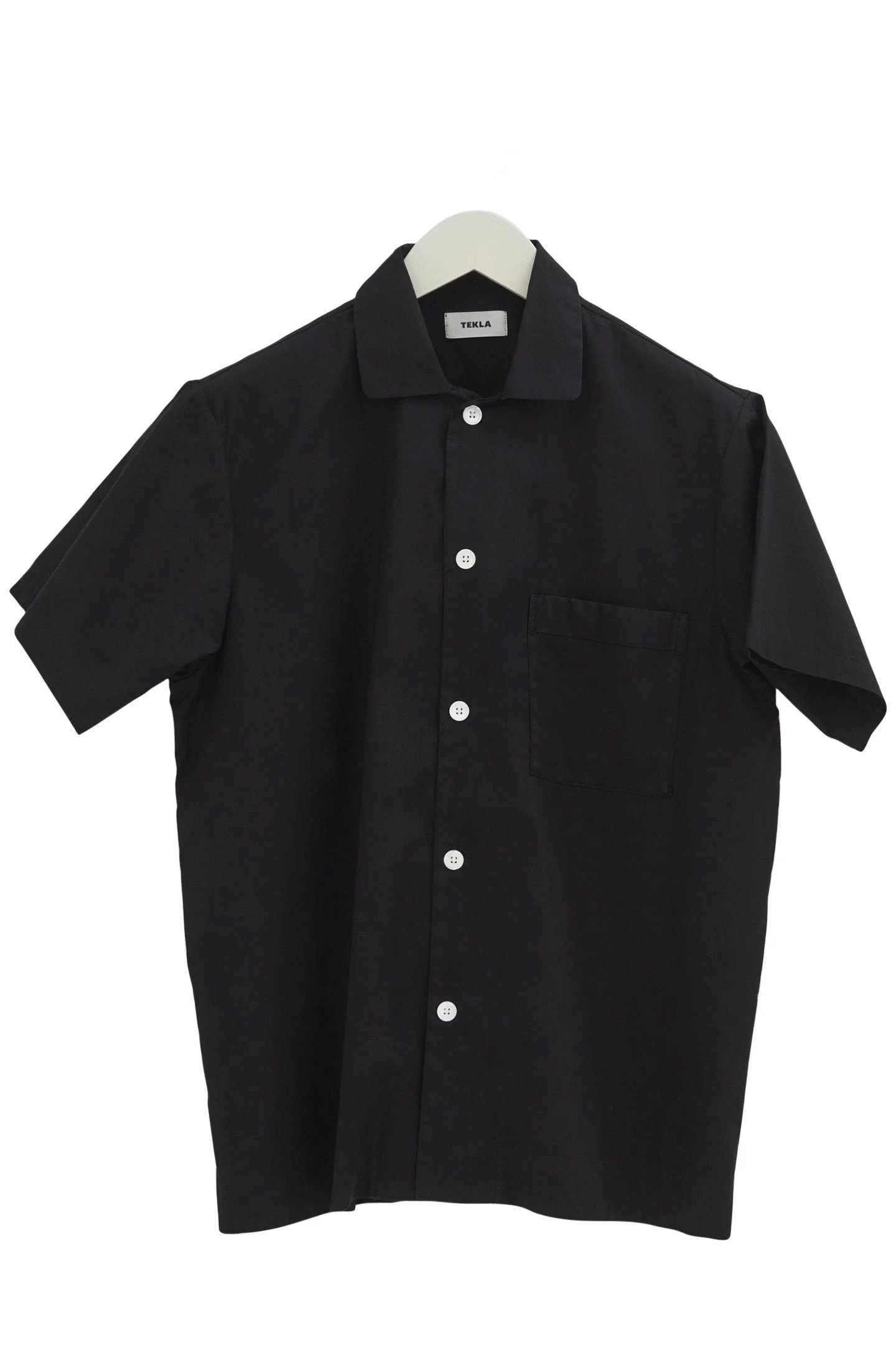 UNISEX POPLIN, SHORT SLEEVE SHIRT ALL BLACK 3