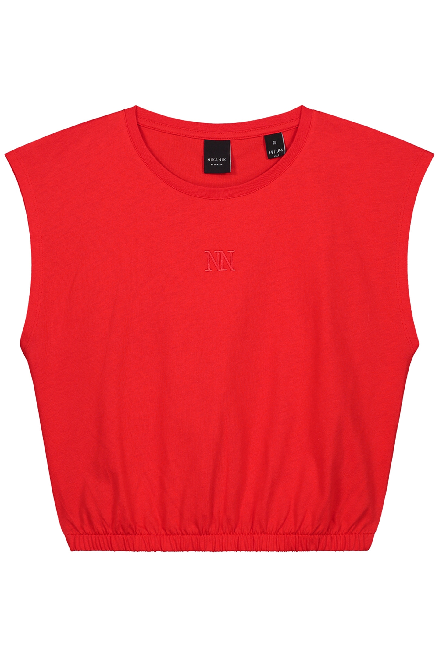 ELASTIC WAIST T-SHIRT CHILI RED 2