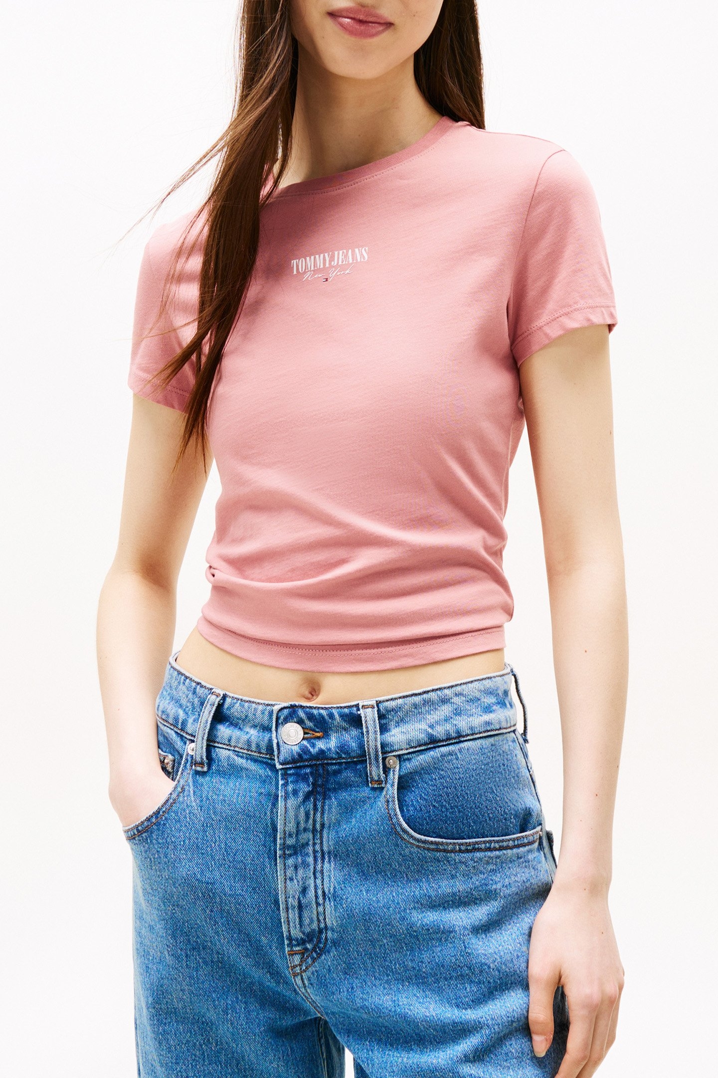 TJW SLIM ESSENTIAL L SLIM FIT T-SHIRT TAHITI BERRY 1