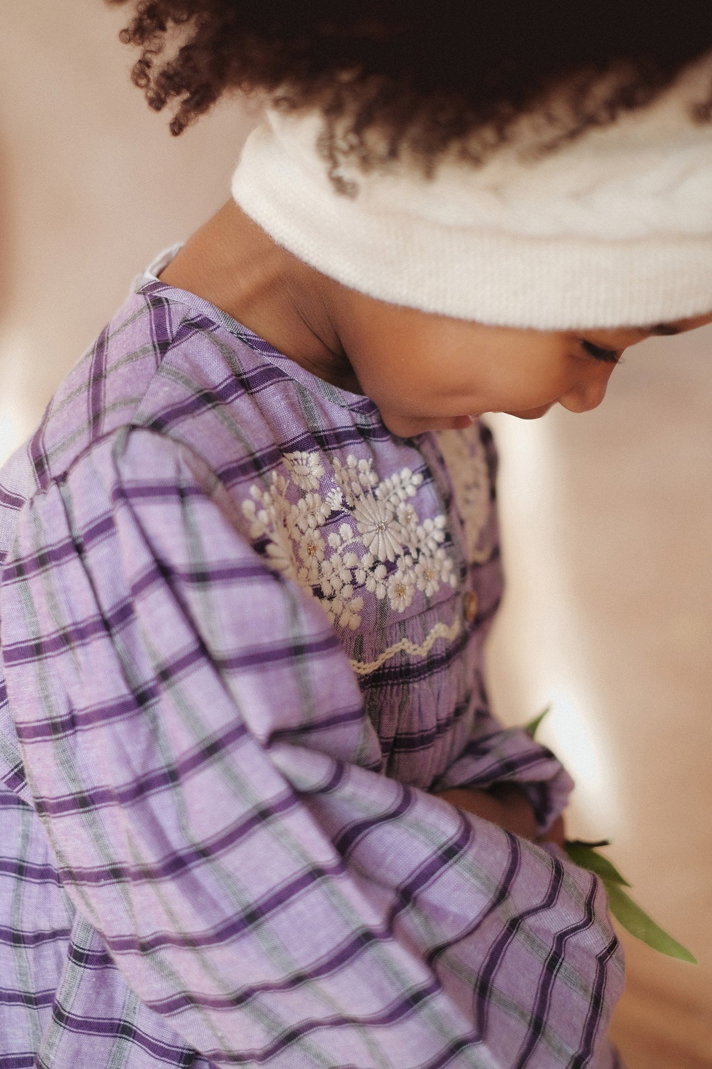 DRESS MASSILIA PURPLE CHECKS 4