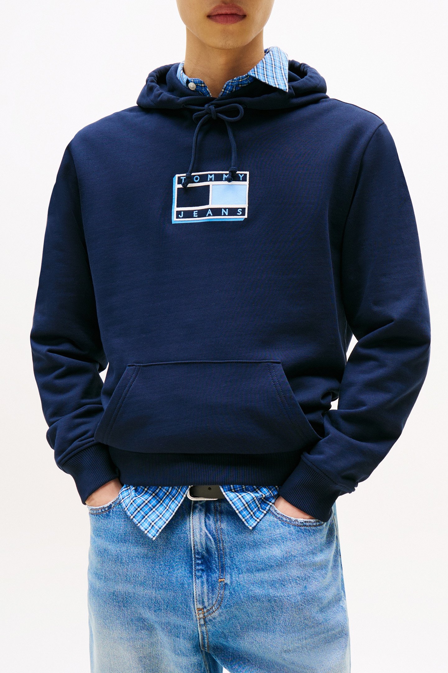 TJM REG POP CLR FLAG STRAIGHT FIT T-SHIRT, DARK NIGHT NAVY 1