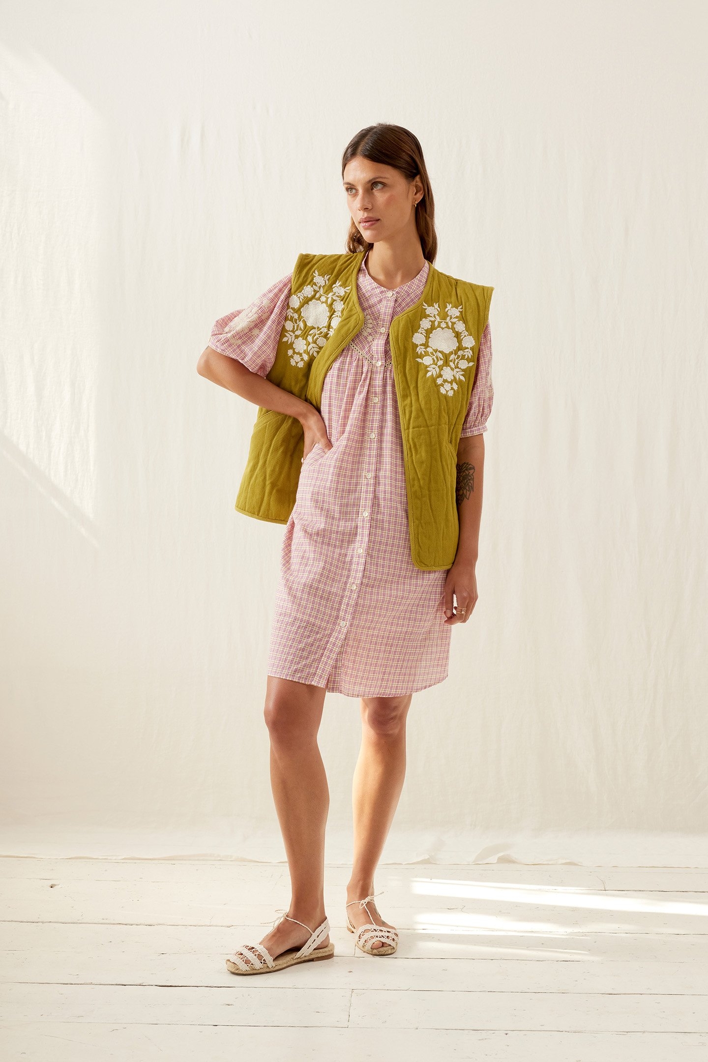 JACKET MARCIANNE MOSS-FUCHSIA TARTAN 1