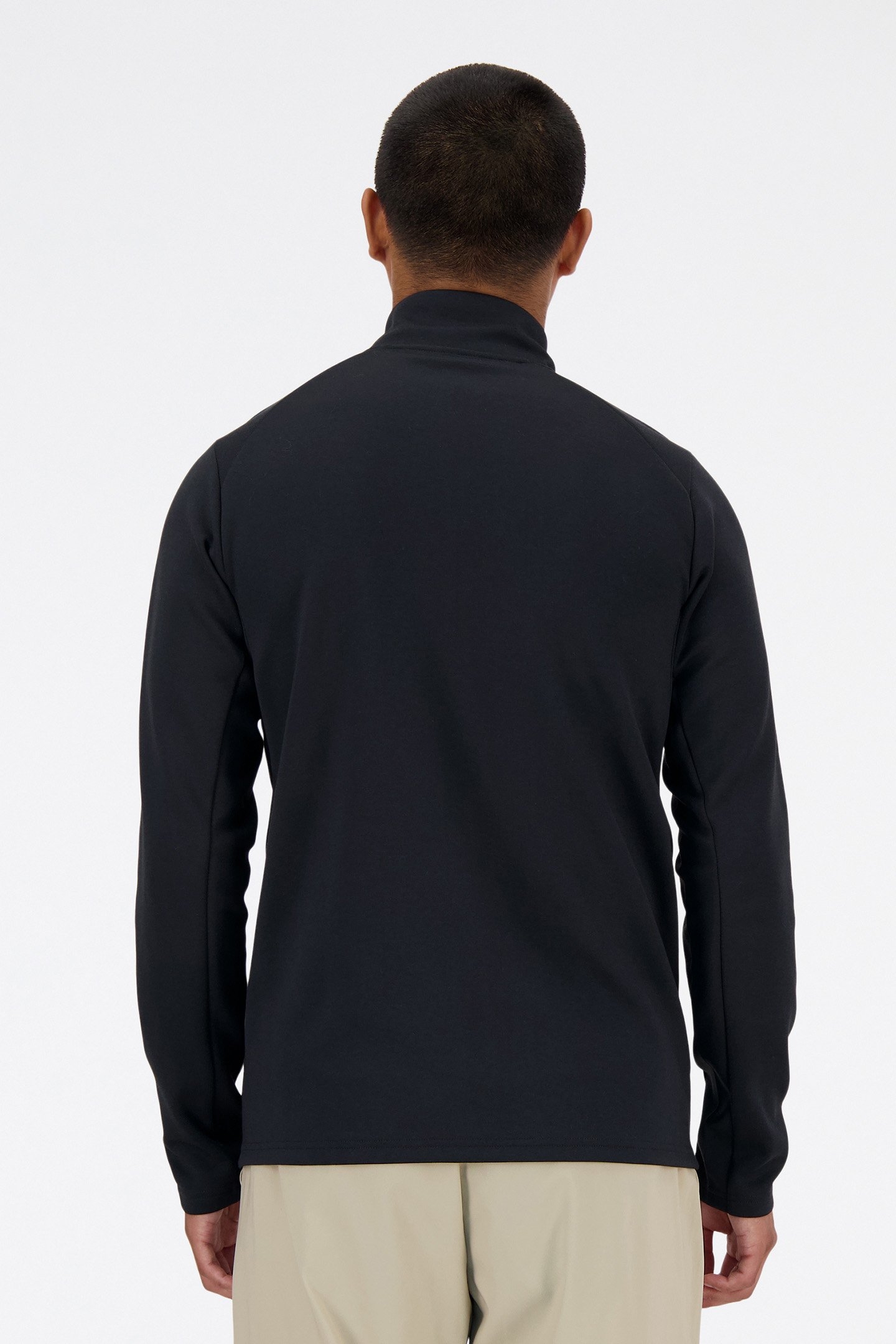 TECH KNIT FULL ZIP SPORTS JACKET IN BLACK 2
