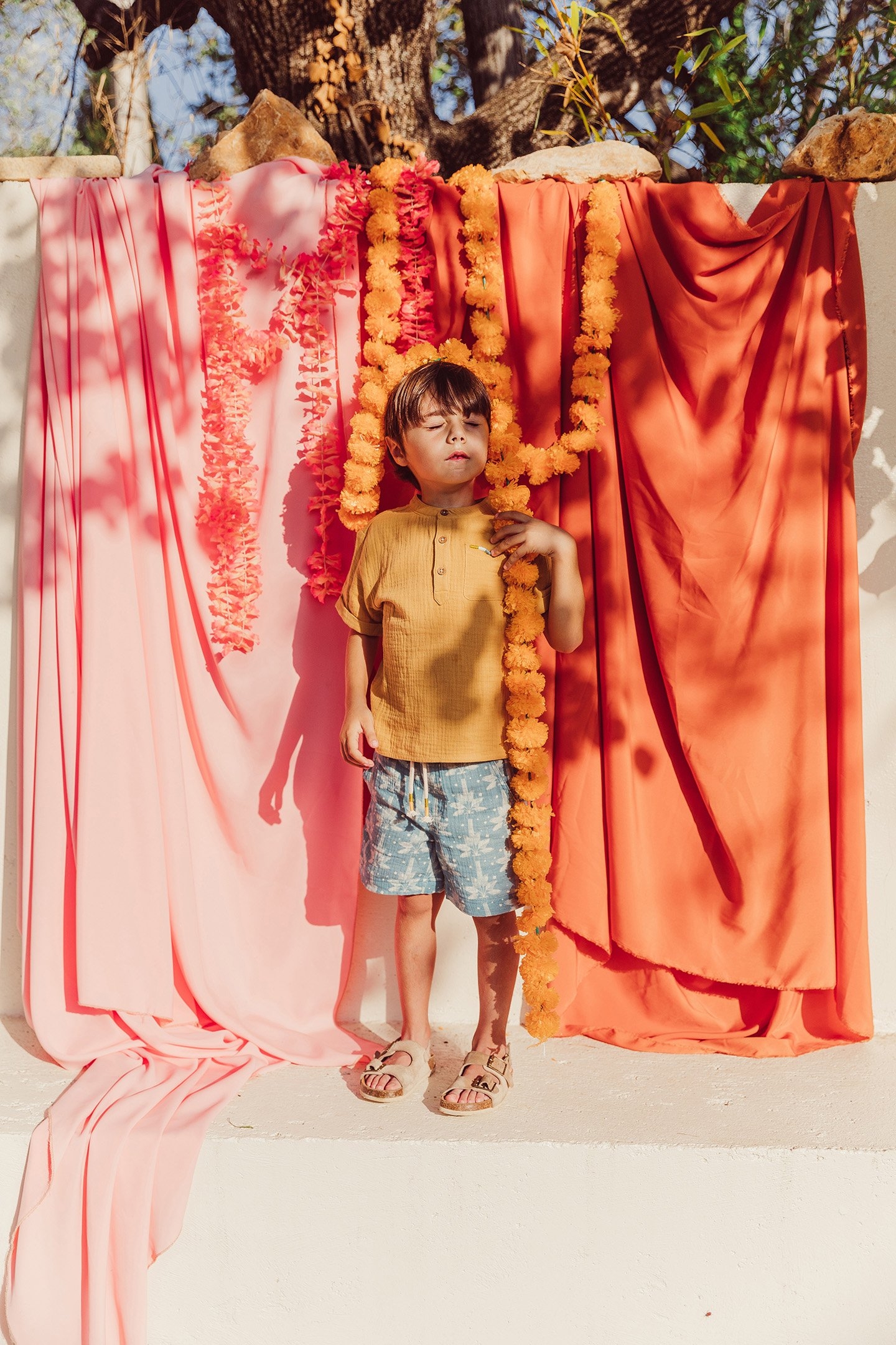 BERMUDA OBIKI BLUE PEACOCK MANDALA 2