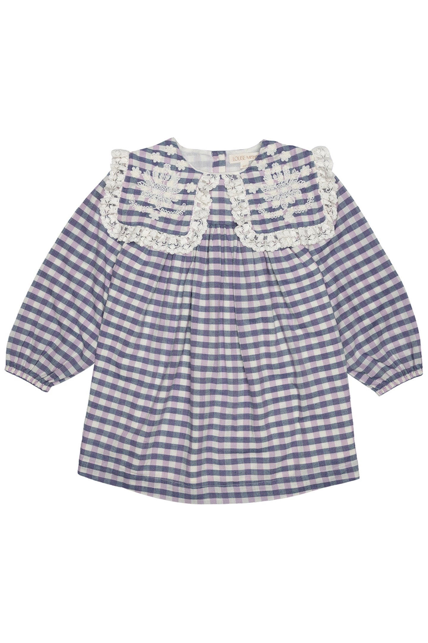 DRESS ARINOLA BLUE & PURPLE CHECKS 3