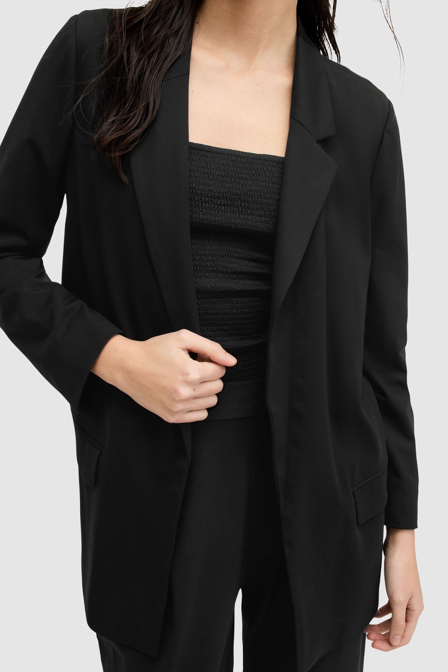ALEIDA JERSEY BLAZER BLACK 6