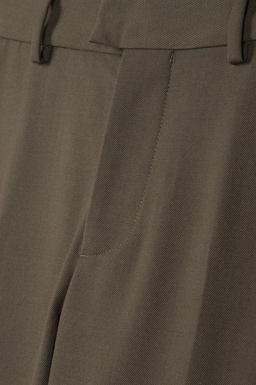 WHARTON CROPPED PANTS ARMY GREEN 3