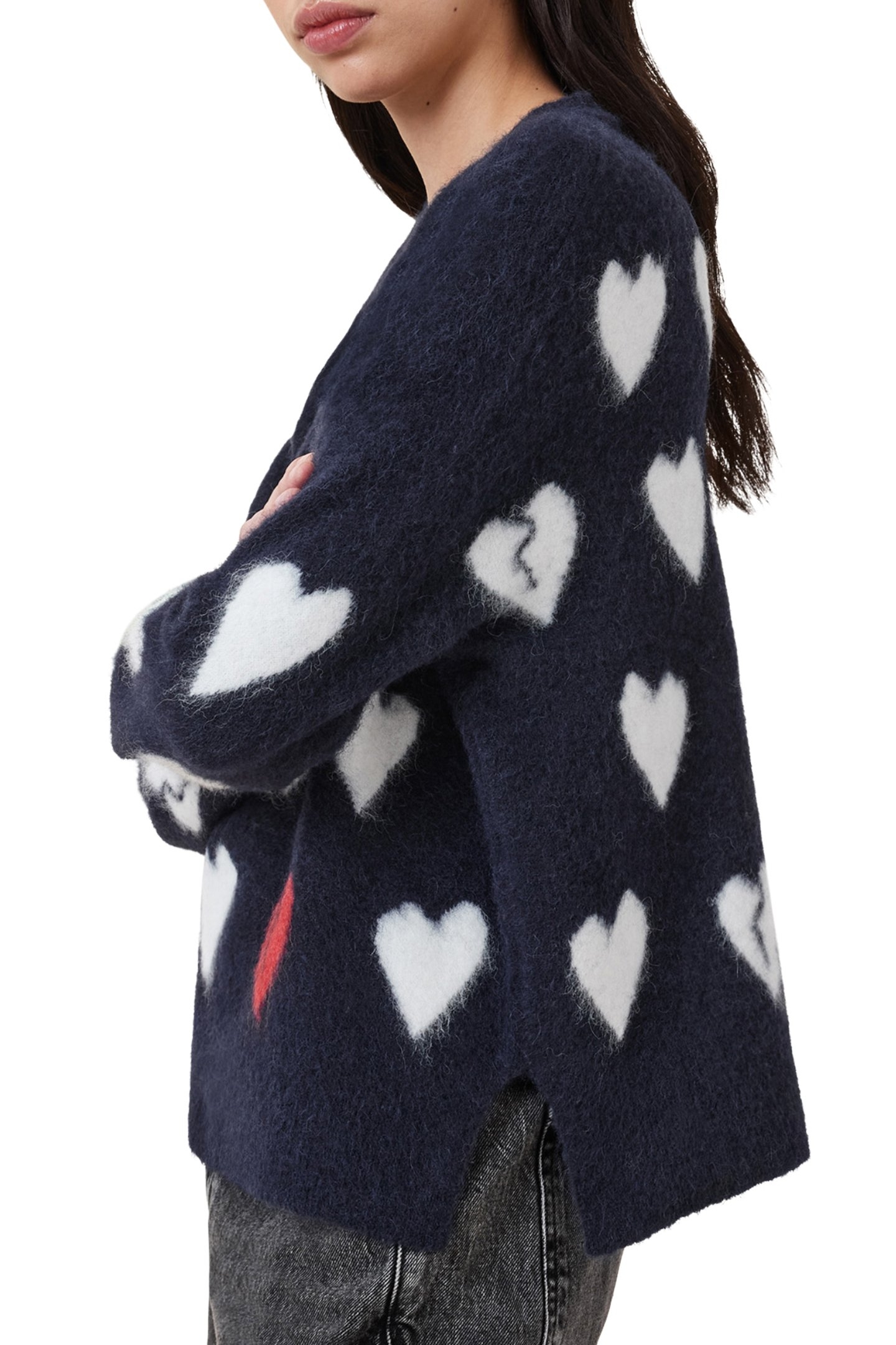 AMORA JUMPER INK BLUE/WHITE 5