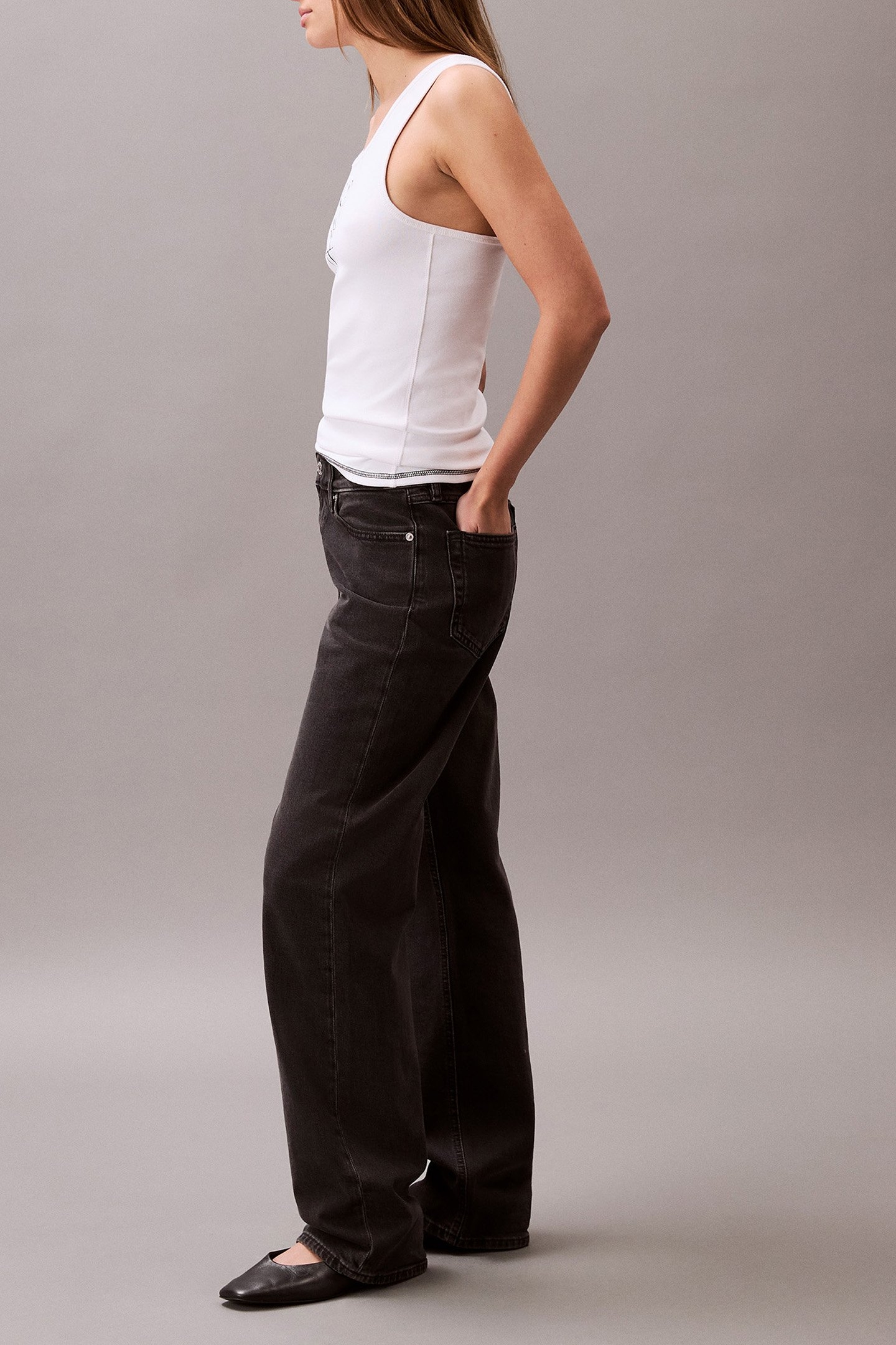 SL COTTON RIB SOLID SLIM FIT TANK TOP - WHITE 3