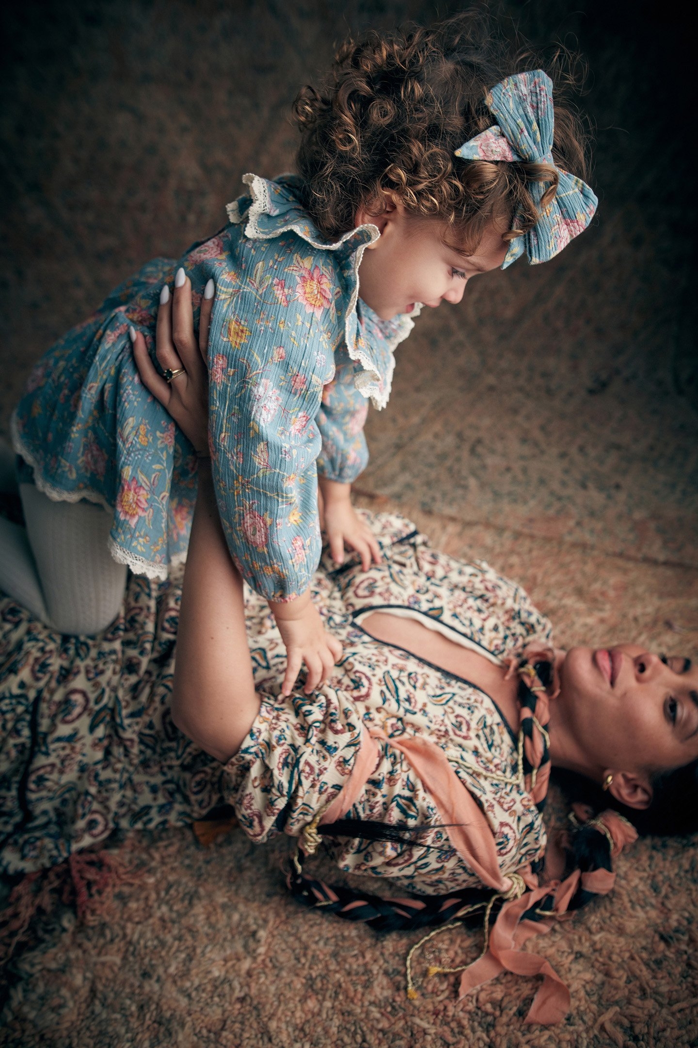 ROMPERS INDIA BLUE ROSA DAMASCENA 5