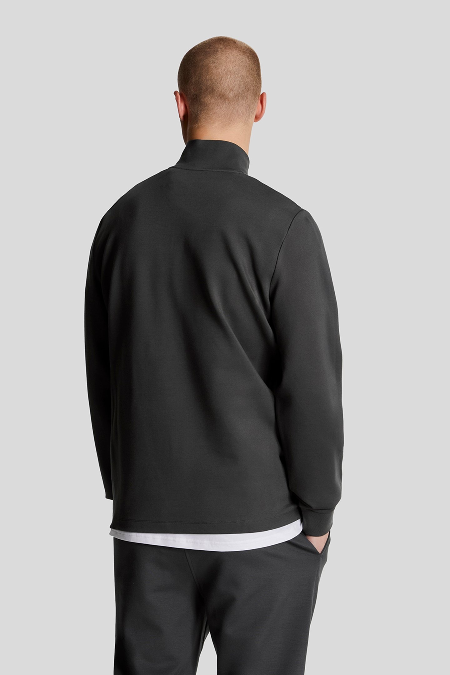 FLY FLEECE QUARTER ZIP GRAPHITE 2