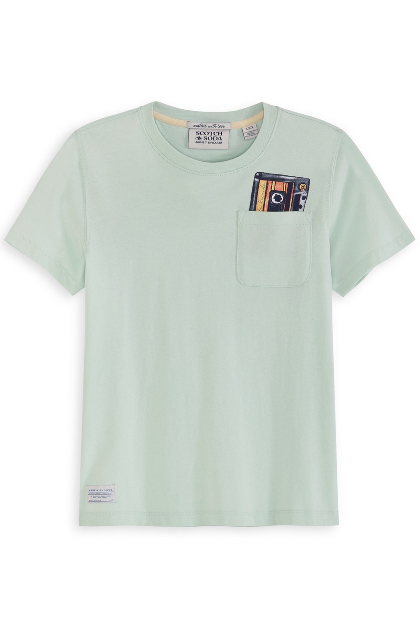 BOYS FASHION TEE LIGHT PASTEL GREEN 1