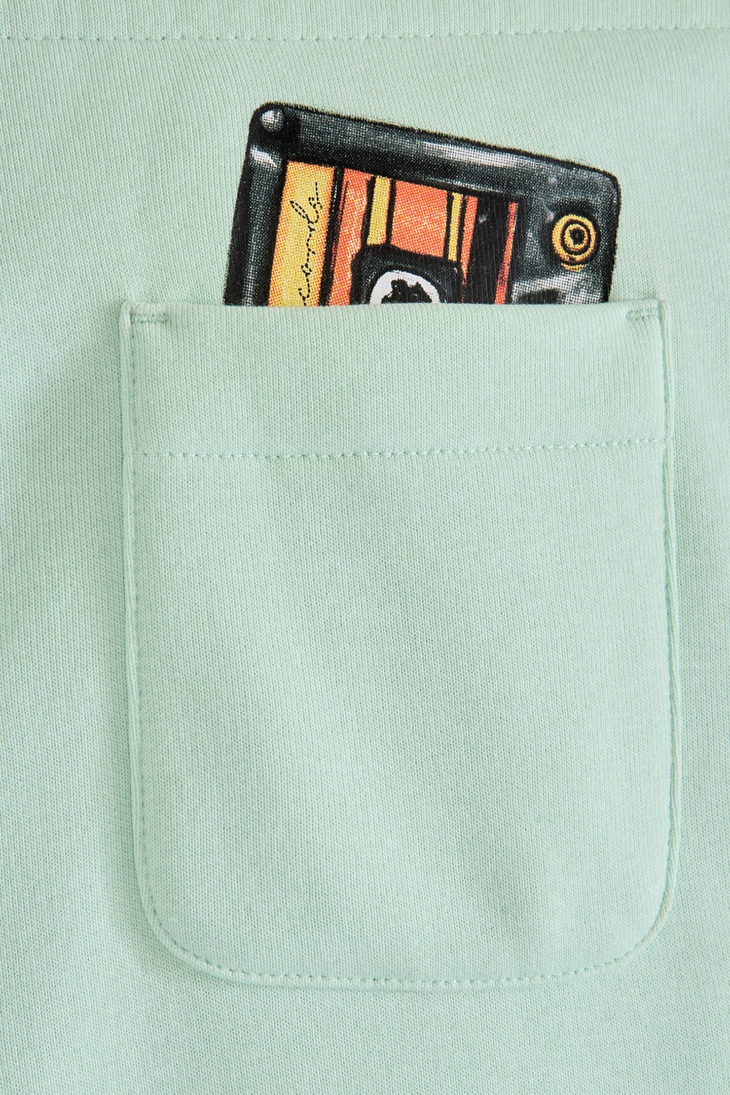 BOYS FLEECE SHORT LIGHT PASTEL GREEN 3