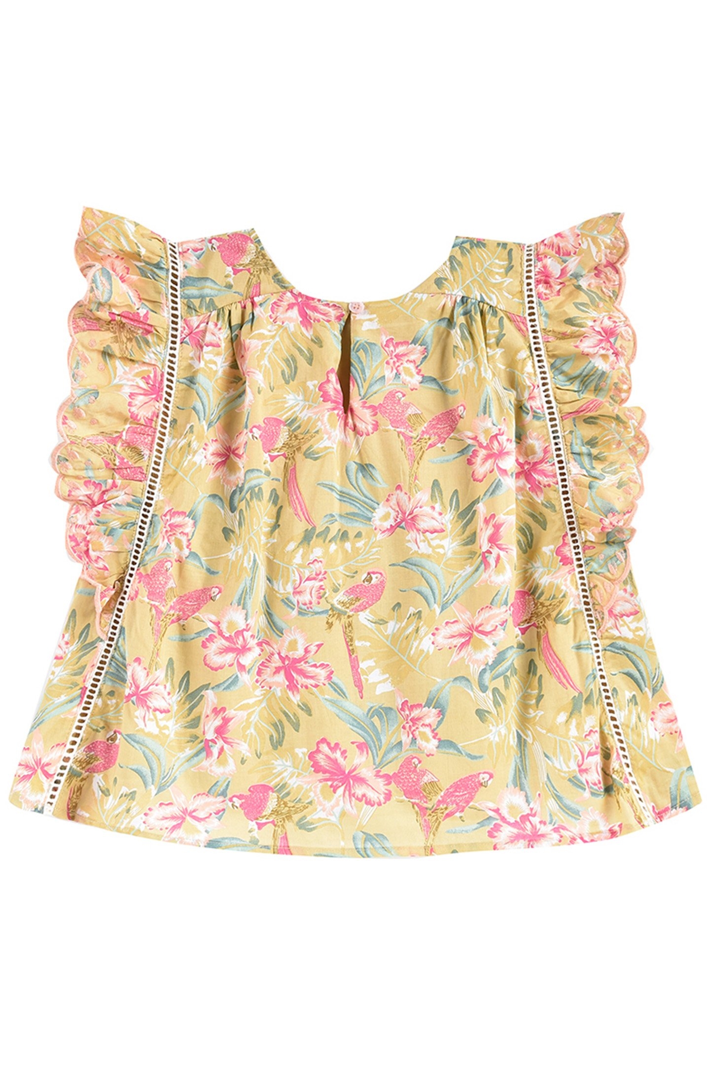 BLOUSE SERENA SOFT HONEY PARROTS 2