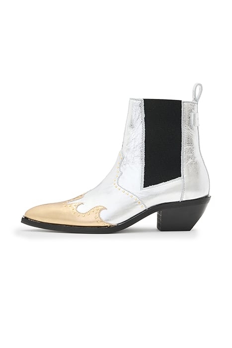 DENVER STUD BOOT SILVER/GOLD 1
