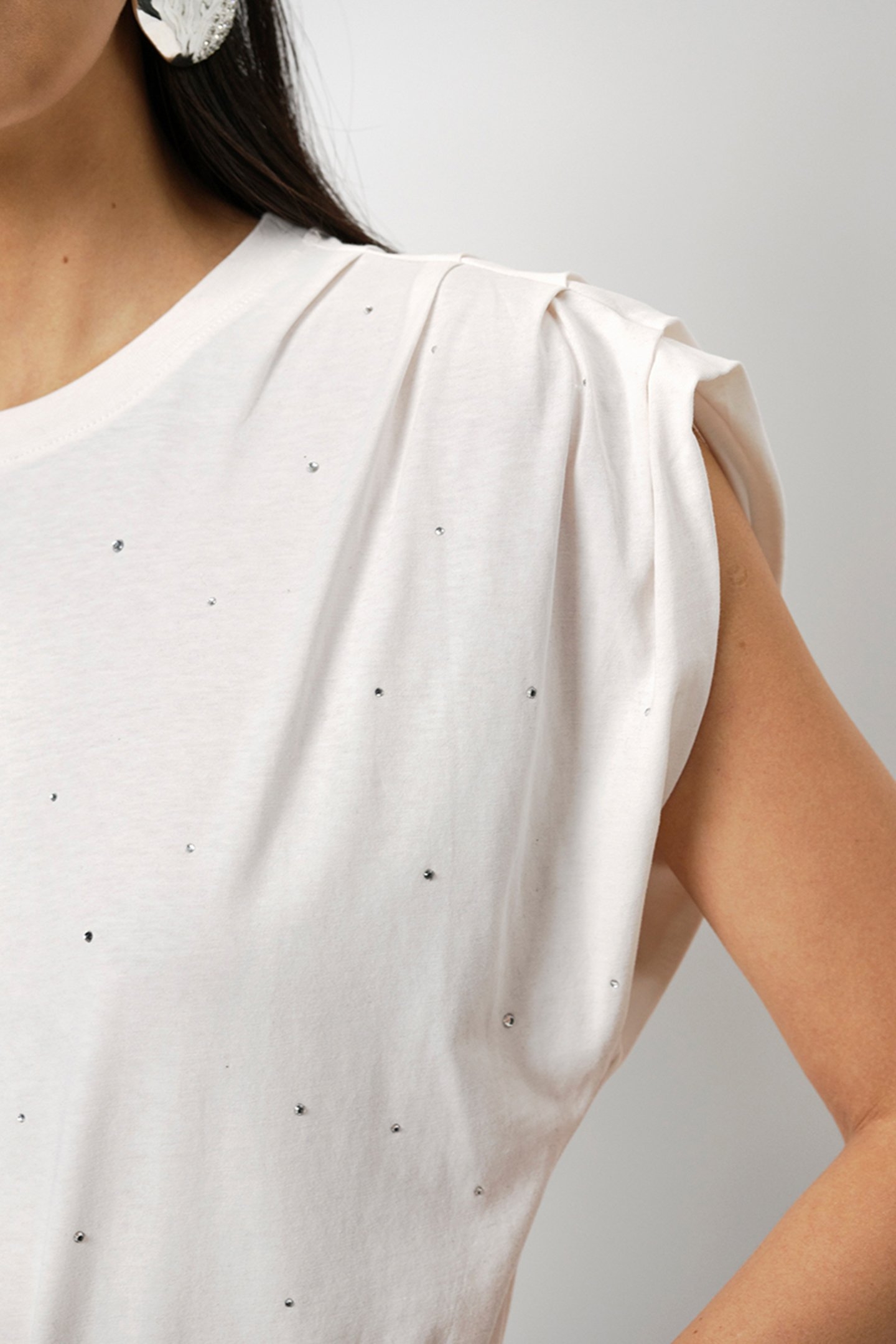 IDETY RHINESTONE TEE BUTTER CREAM 4