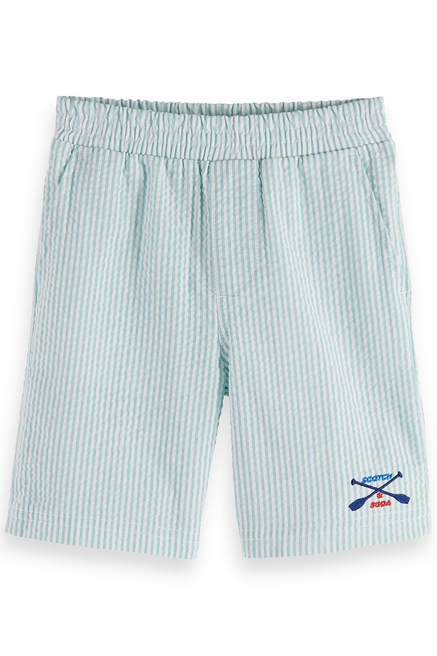 2PC BIG BOYS SS YARN DYE SEERSUCKER SHIRT & SHORT SET BLEACH 3