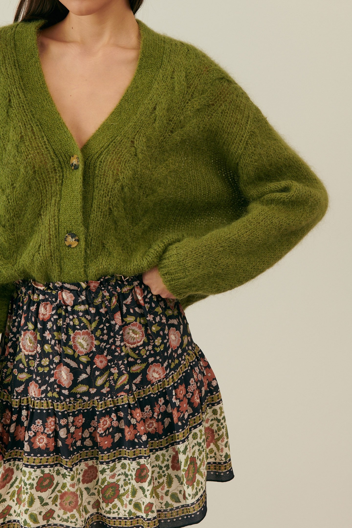 CARDIGAN SIRIKA KHAKI 6