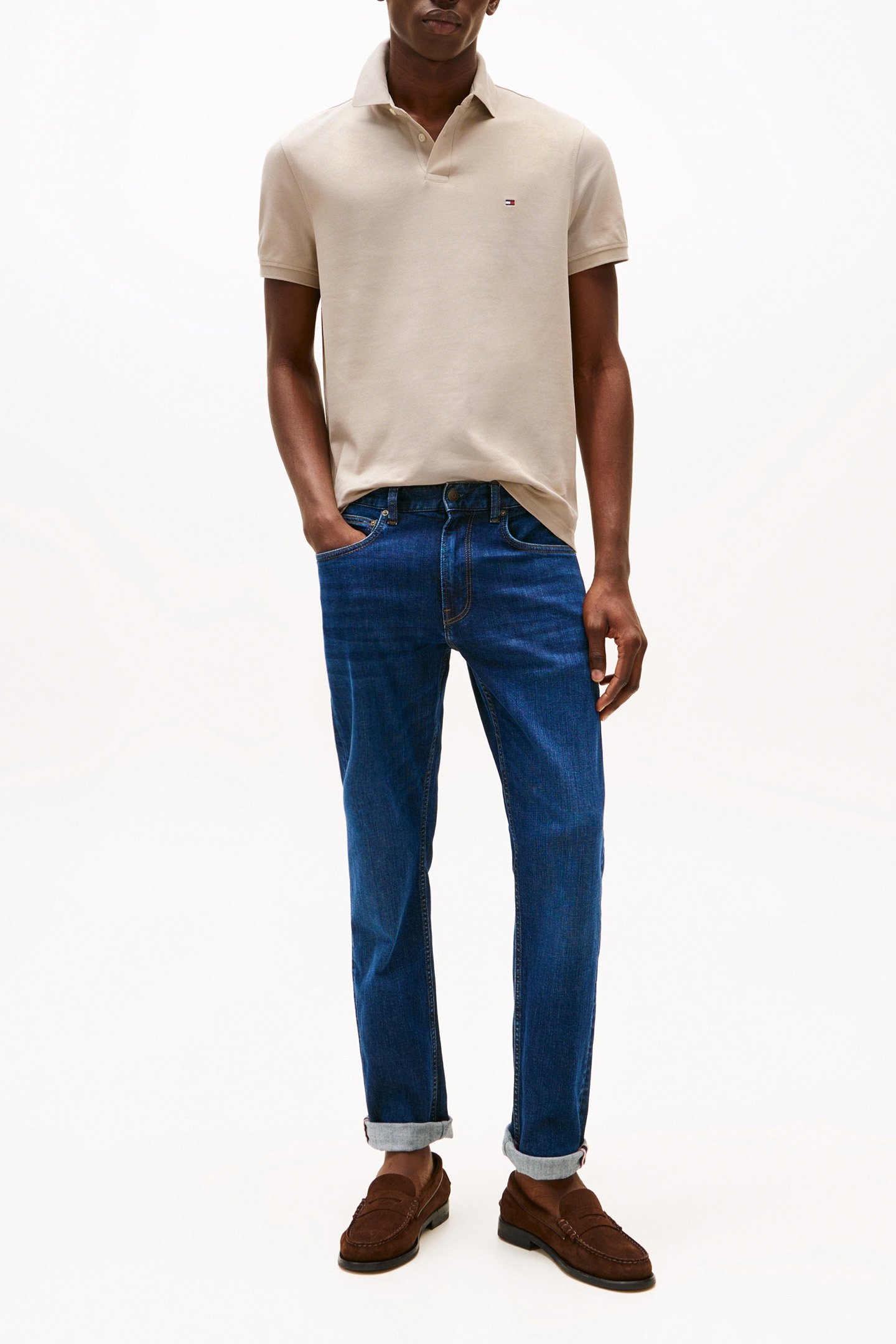 1985 REGULAR FIT SHORT SLEEVE POLO SHIRT SANDALWOOD 2