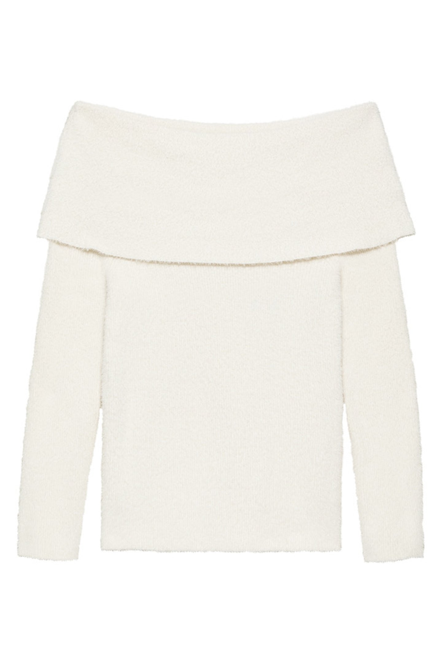 OFF SHOULDER LONG SLEEVE KNIT OFF WHITE 4