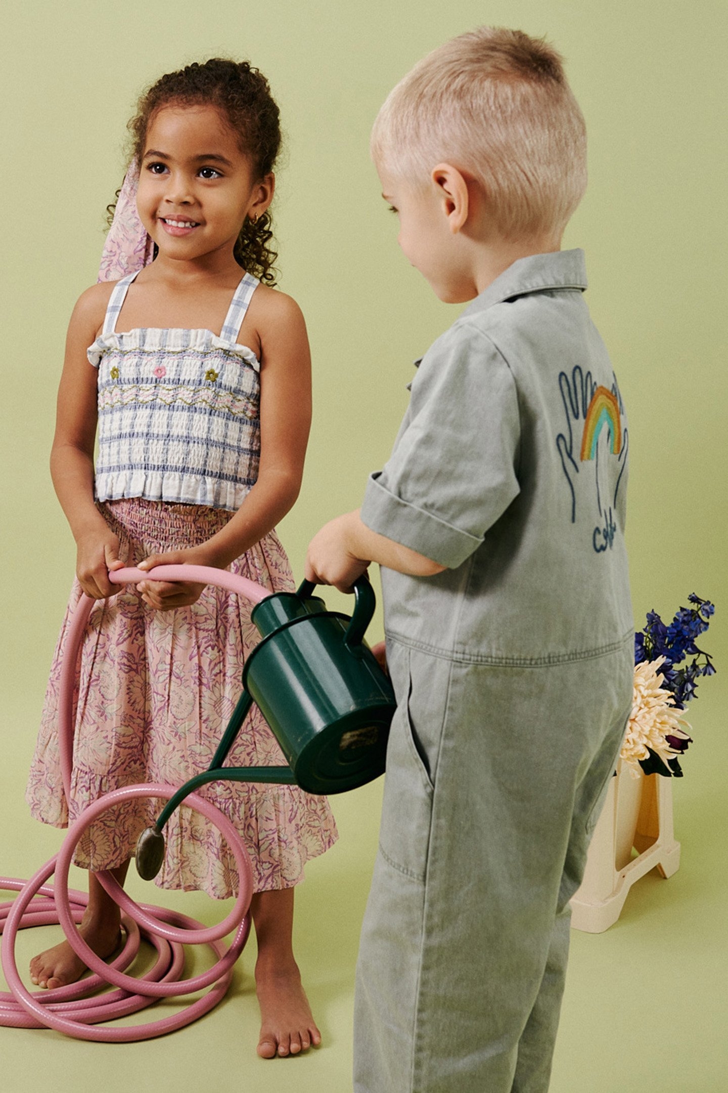 CAMISOLE MALIKA BLUE RIVER CHECKS 2