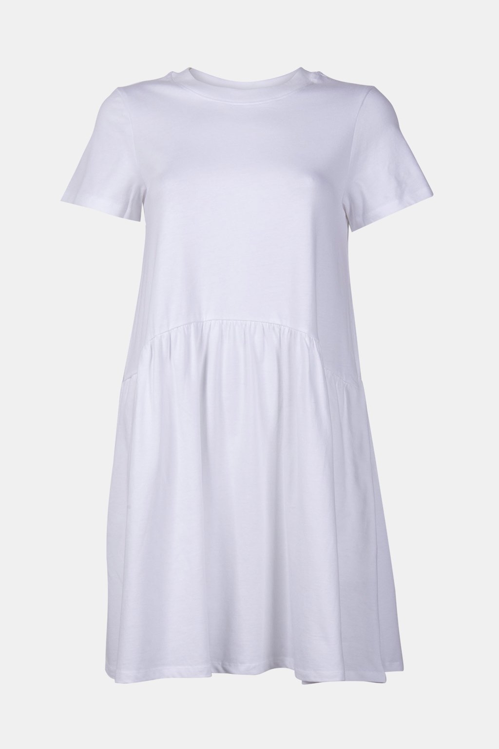 T-SHIRT DRESS ORGANIC WHITE 3