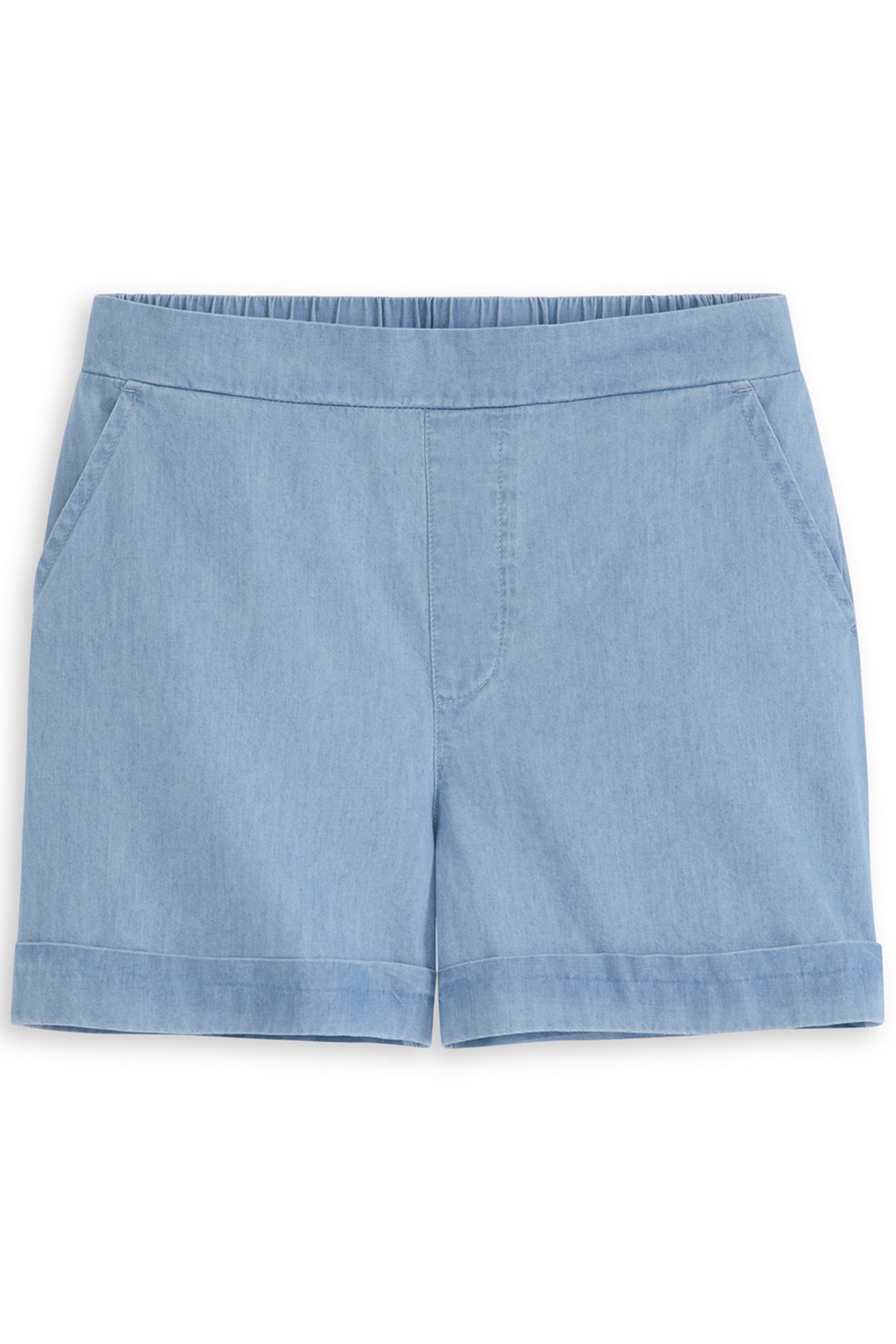 S&S BIG GIRLS 2PC TOP & DENIM SHORT SET BLUE/GREY 4