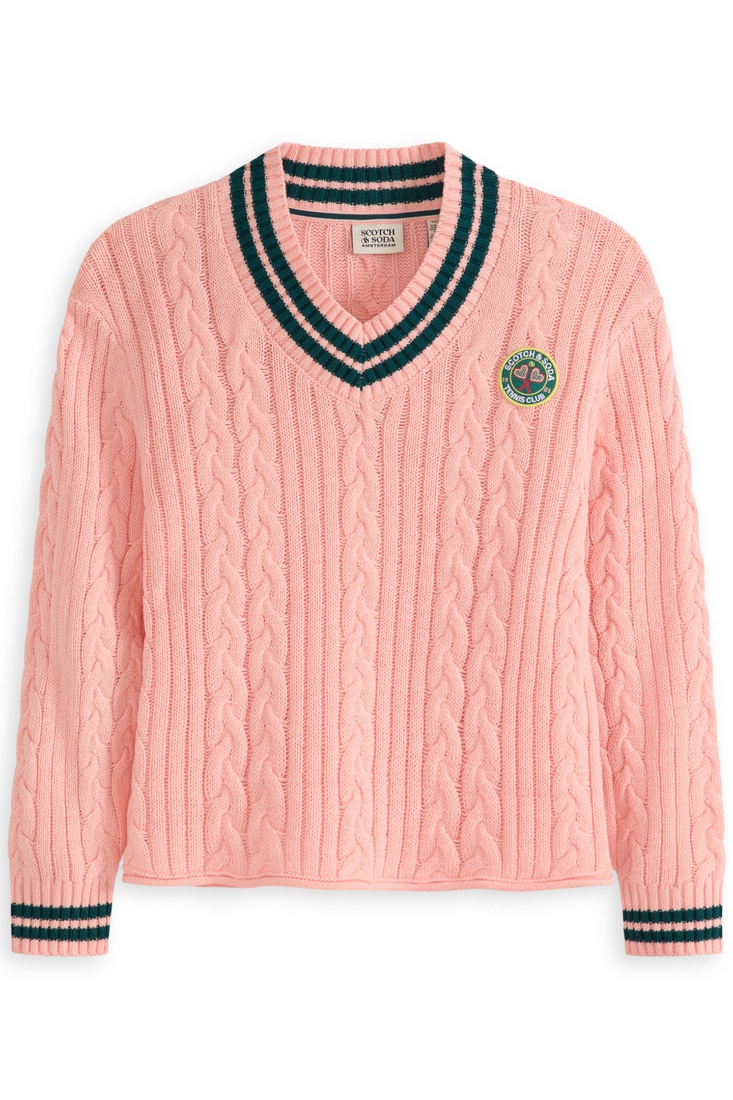 S&S GIRLS TENNIS GROUP CTN SWEATER KNIT VNECK PULLOVER LT PA 1