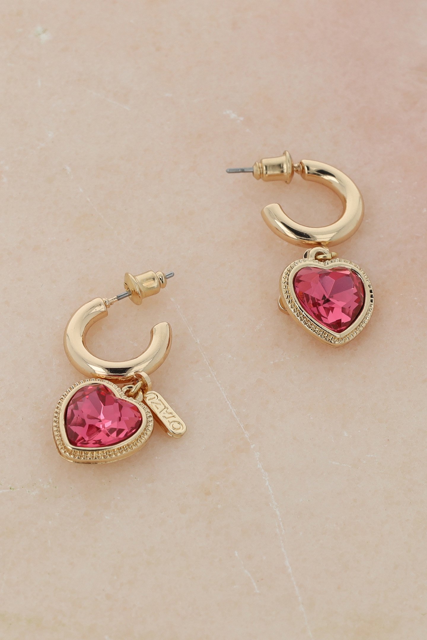 PINK HEART HOOPS 4