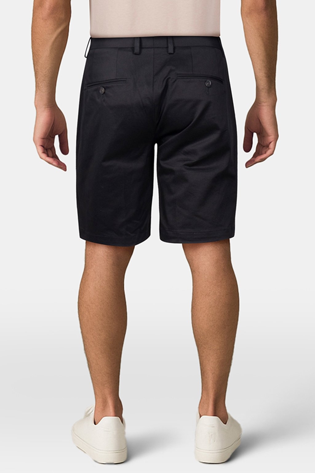 HAMPTON STRETCH COTTON CHINO SHORTS BLACK - OUTLET PRICE 2