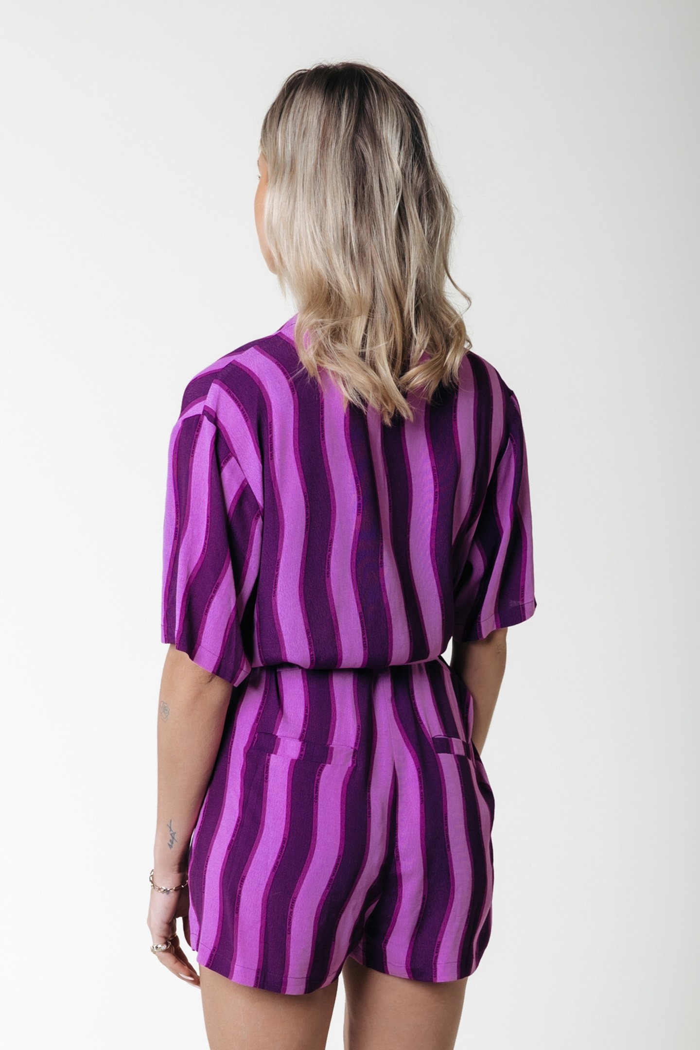 TRU STRIPES PLAYSUIT PURPLE 2